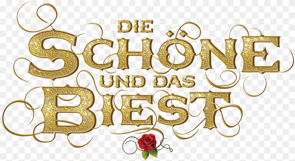 Beauty And The Beast Netflix Calligraphy, Treasure, Accessories, Gold, Text Png Image