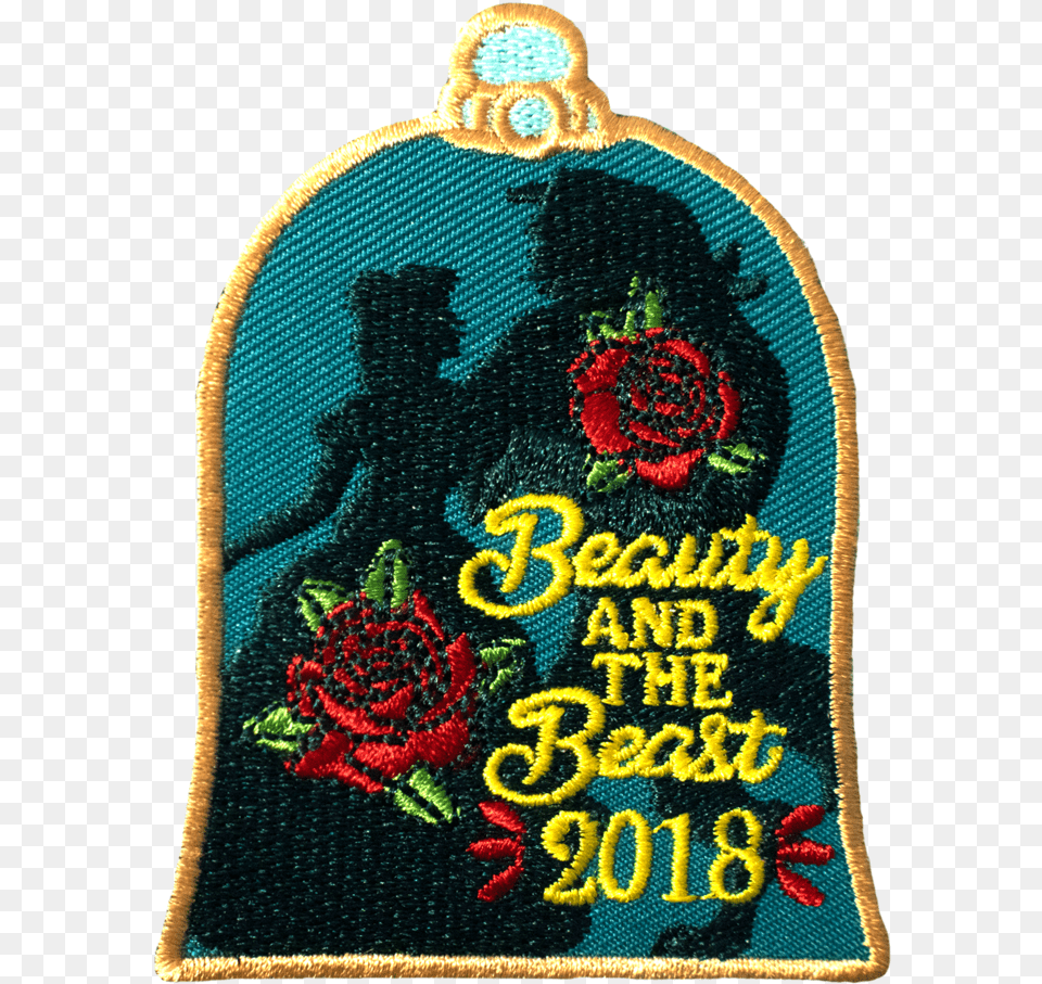 Beauty And The Beast Patch Label, Embroidery, Pattern, Logo, Badge Free Png