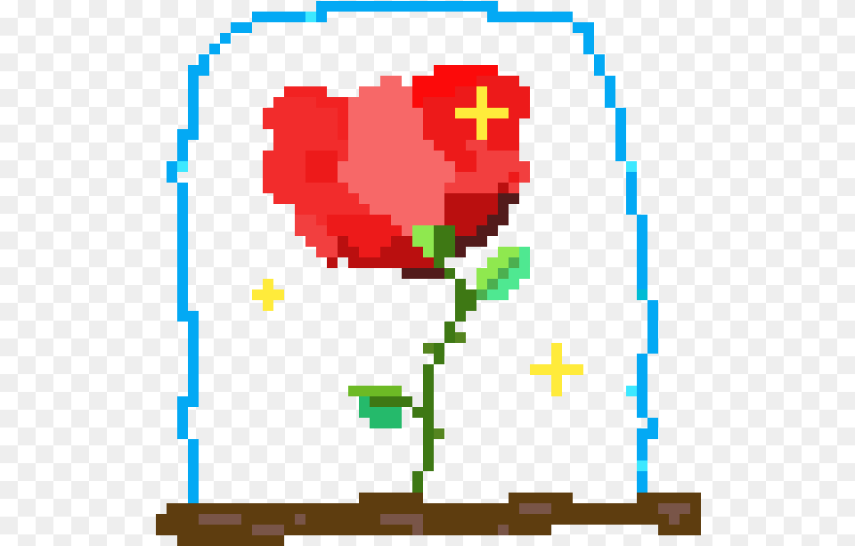 Beauty And The Beast Rose Anime Kawaii Pixel Art, Flower, Plant, Dynamite, Weapon Png Image