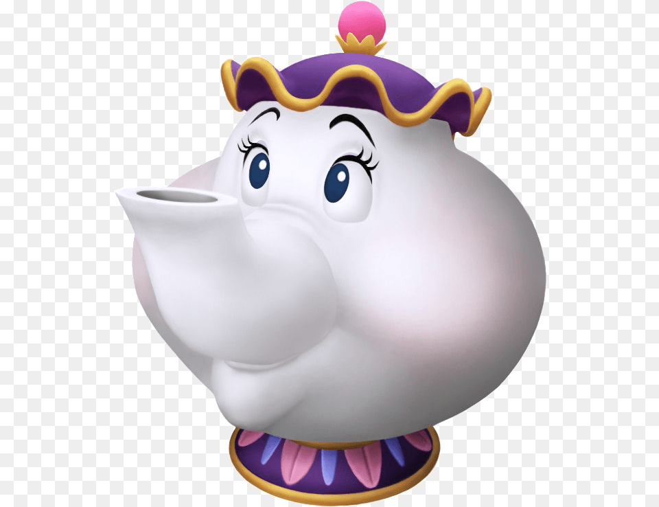 Beauty And The Beast Transparent Mrs Potts Kingdom Hearts, Pottery, Toy, Piggy Bank Png Image