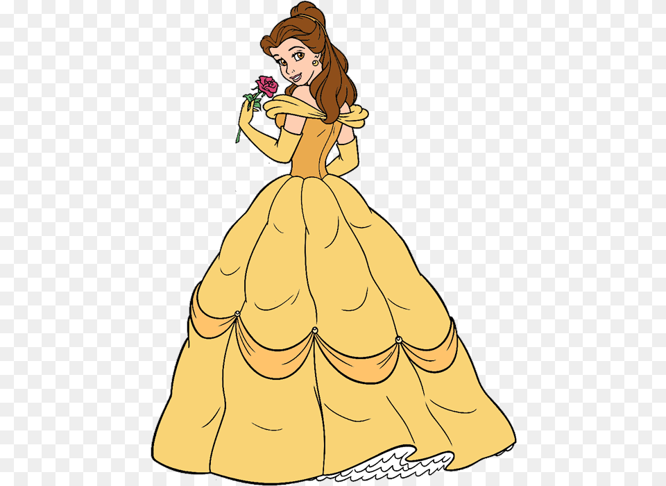 Beauty And The Beastampbelle Clip Art 4 Disney Belle Clip Art, Clothing, Dress, Gown, Fashion Png Image