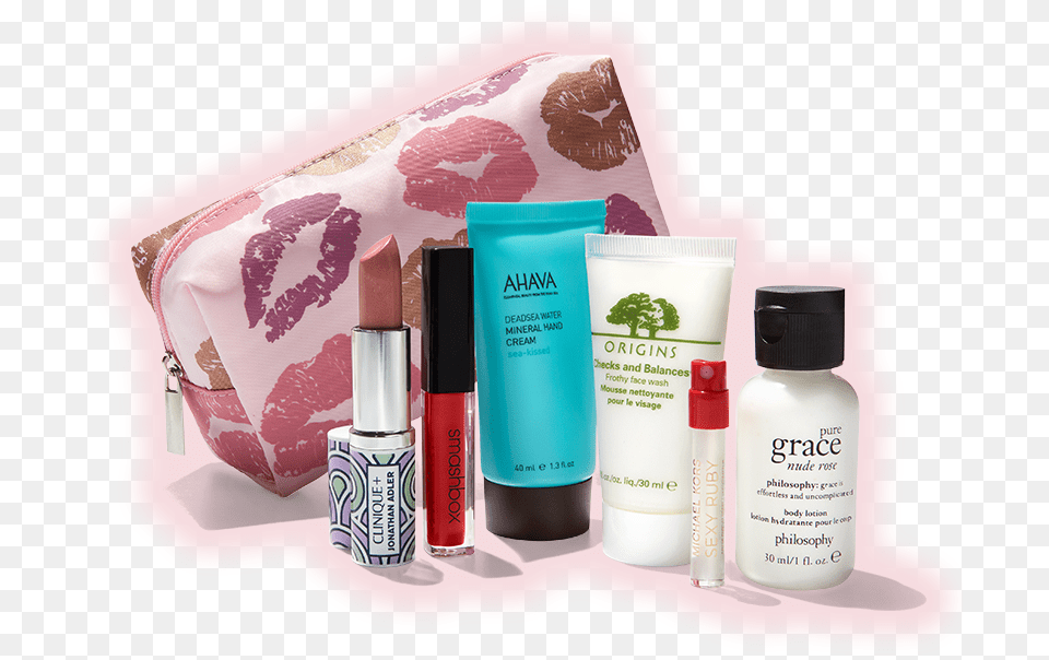 Beauty Box April 2018, Bottle, Cosmetics, Lipstick, Lotion Free Transparent Png