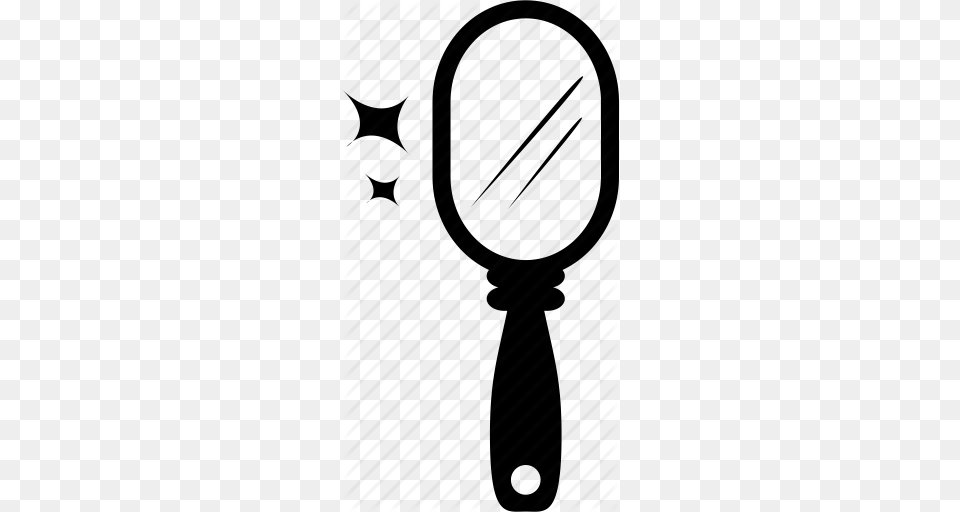Beauty Cosmetic Glass Hand Mirror Magnifying Glass Mirror Png Image