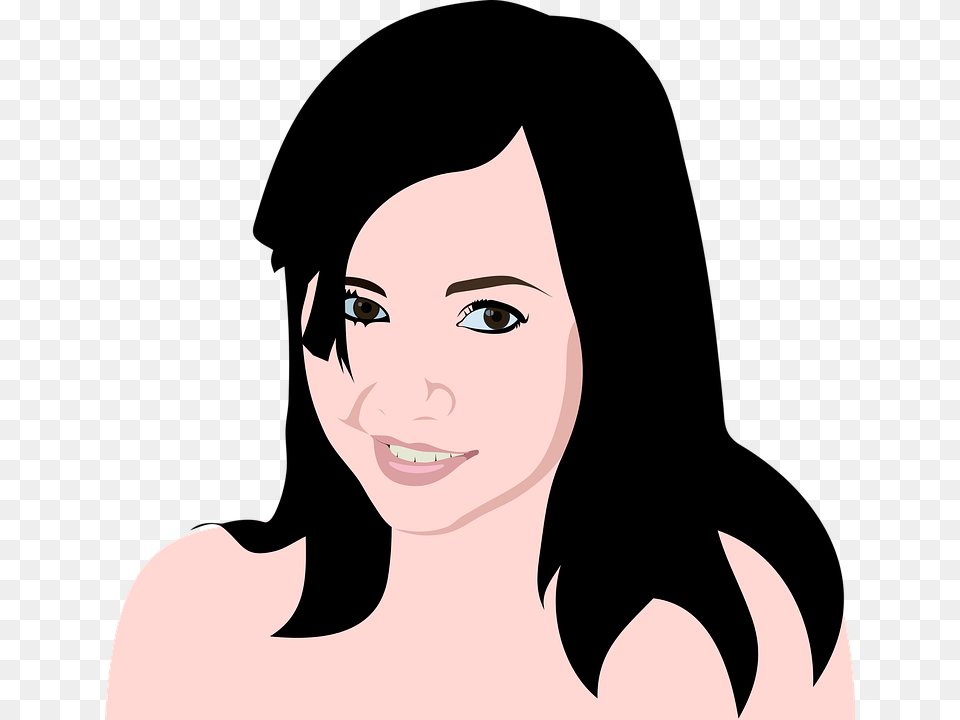 Beauty Face Girl Head Portrait Woman Women Faces Female Face Girl Face Vector, Adult, Person, Photography, Art Png Image