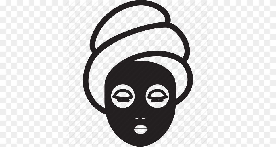 Beauty Face Mask Spa Towel Woman Icon, Machine, Spoke, Head, Person Free Png Download