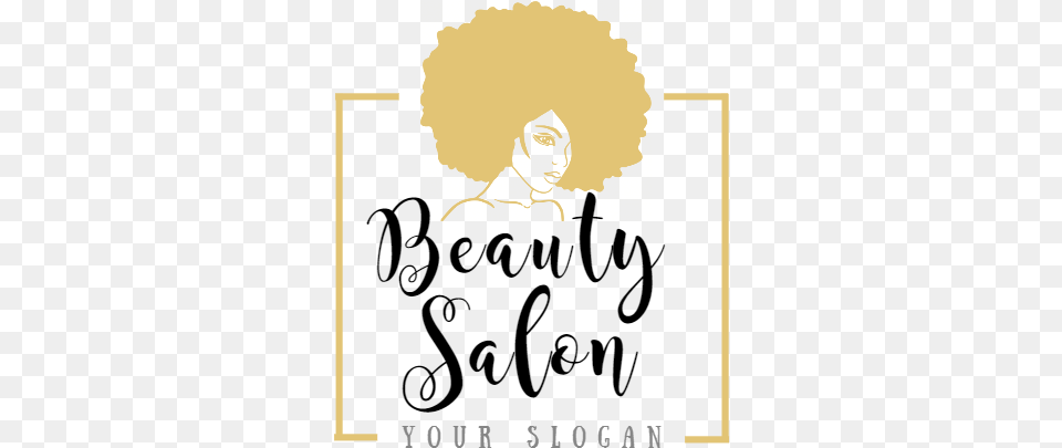 Beauty Hair Salon Logo Design Template Afro Make Up Logo, People, Person, Wedding, Adult Free Transparent Png