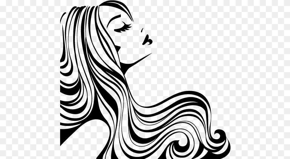 Beauty Parlour Hair Drawing Clip Art Hair Salon Vector, Gray Png