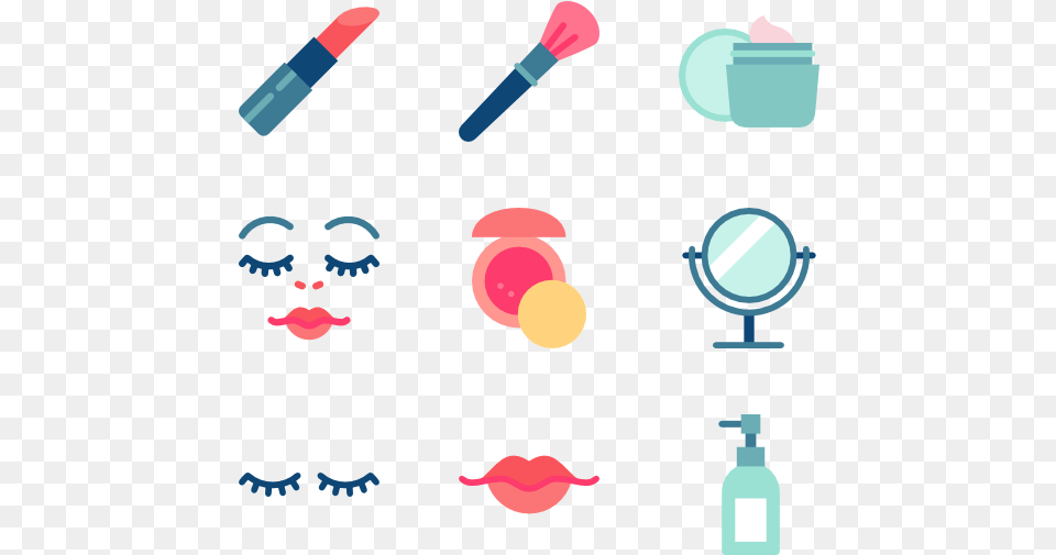 Beauty Salon Icon Packs Beauty Flat Icon, Cosmetics, Lipstick, Face, Head Free Png