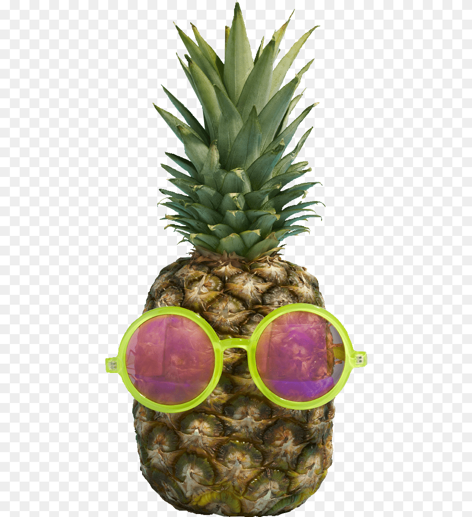 Beauty With Sunglasses Pineapple With Sunglasses, Food, Fruit, Plant, Produce Free Png Download