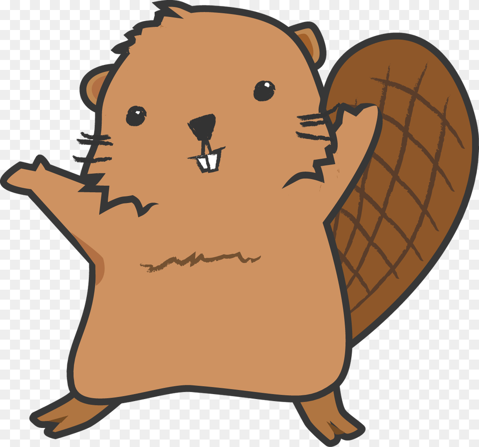 Beaver Beaver Standing Up Cartoon, Animal, Mammal, Rodent, Bear Free Transparent Png