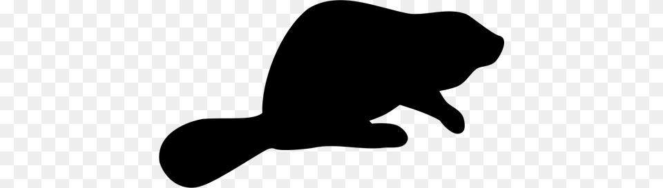 Beaver Clipart Black And White, Gray Free Png