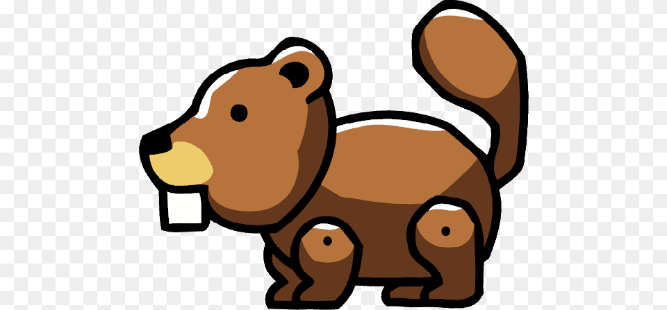 Beaver De Animales De Scribblenauts, Animal, Bear, Mammal, Wildlife Png Image