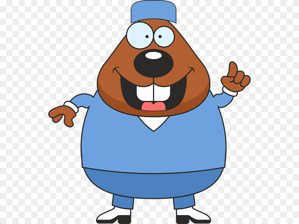 Beaver Doctor, Baby, Person, Cartoon Png Image