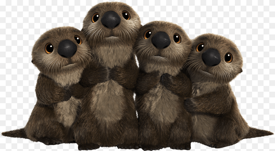 Beaver Download Image Otters From Finding Dory Cuddle Party, Animal, Wildlife, Mammal, Otter Free Transparent Png