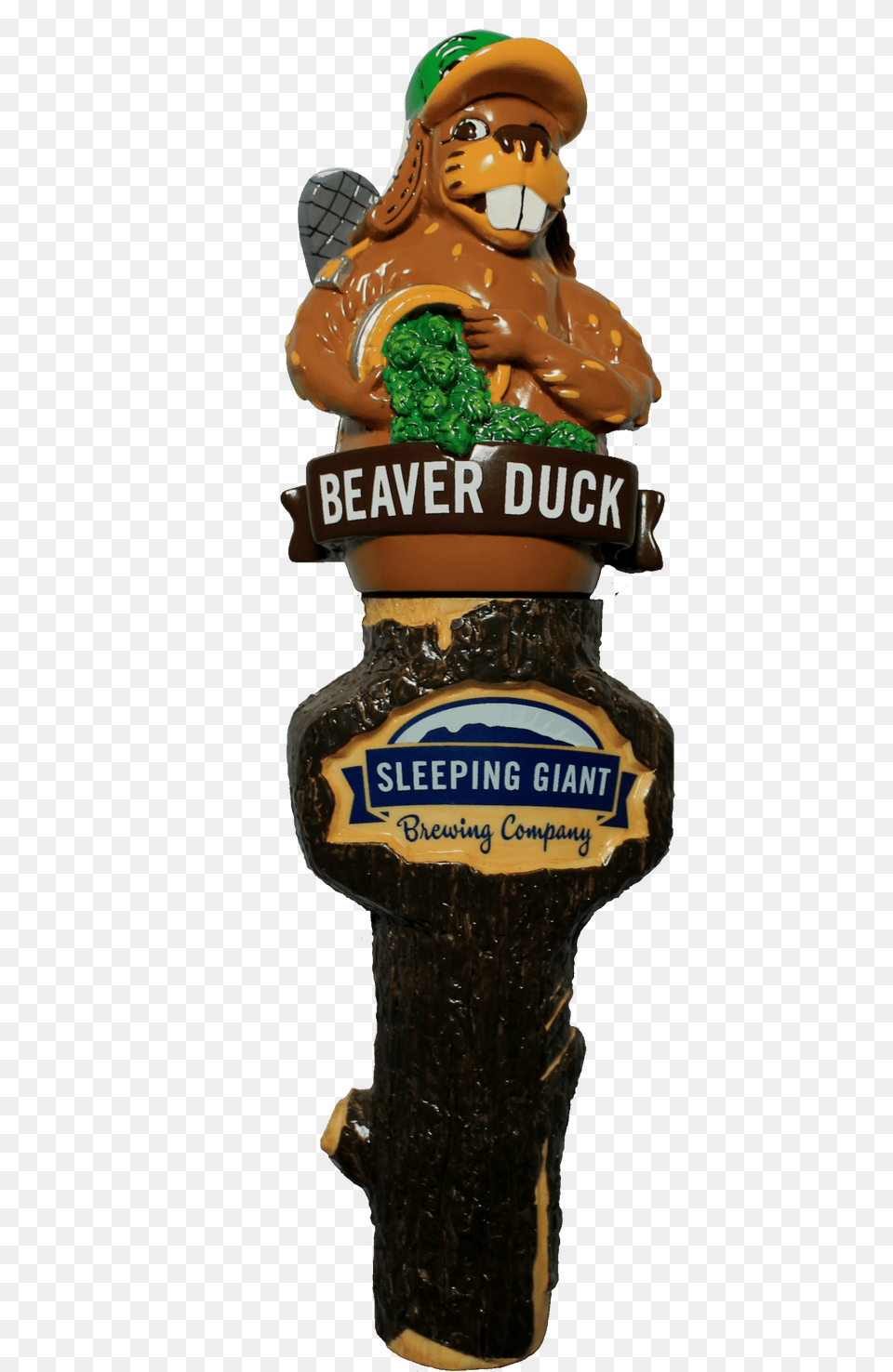 Beaver Duck Tap Handle Beer Bottle, Cream, Dessert, Food, Ice Cream Free Png Download