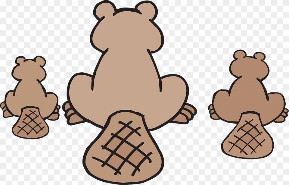 Beaver Family Clip Art, Animal, Bear, Mammal, Wildlife Free Png