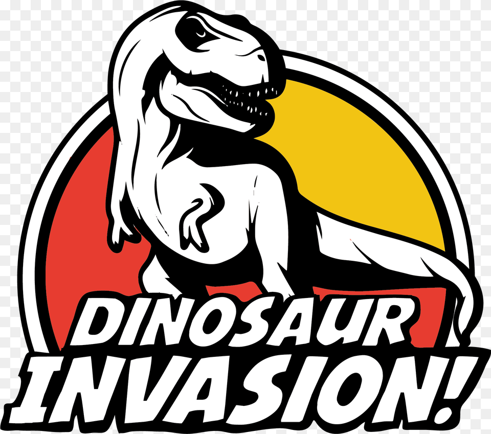 Beaver Lake Nature Center Dinosaur Logo, Animal, Reptile, T-rex, Person Png Image