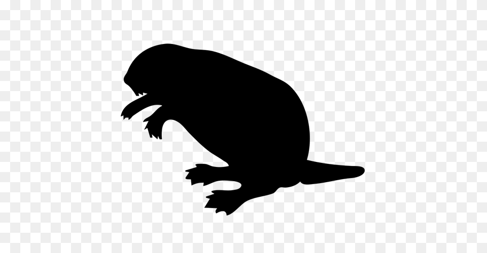 Beaver Vector Silhouette, Gray Free Transparent Png