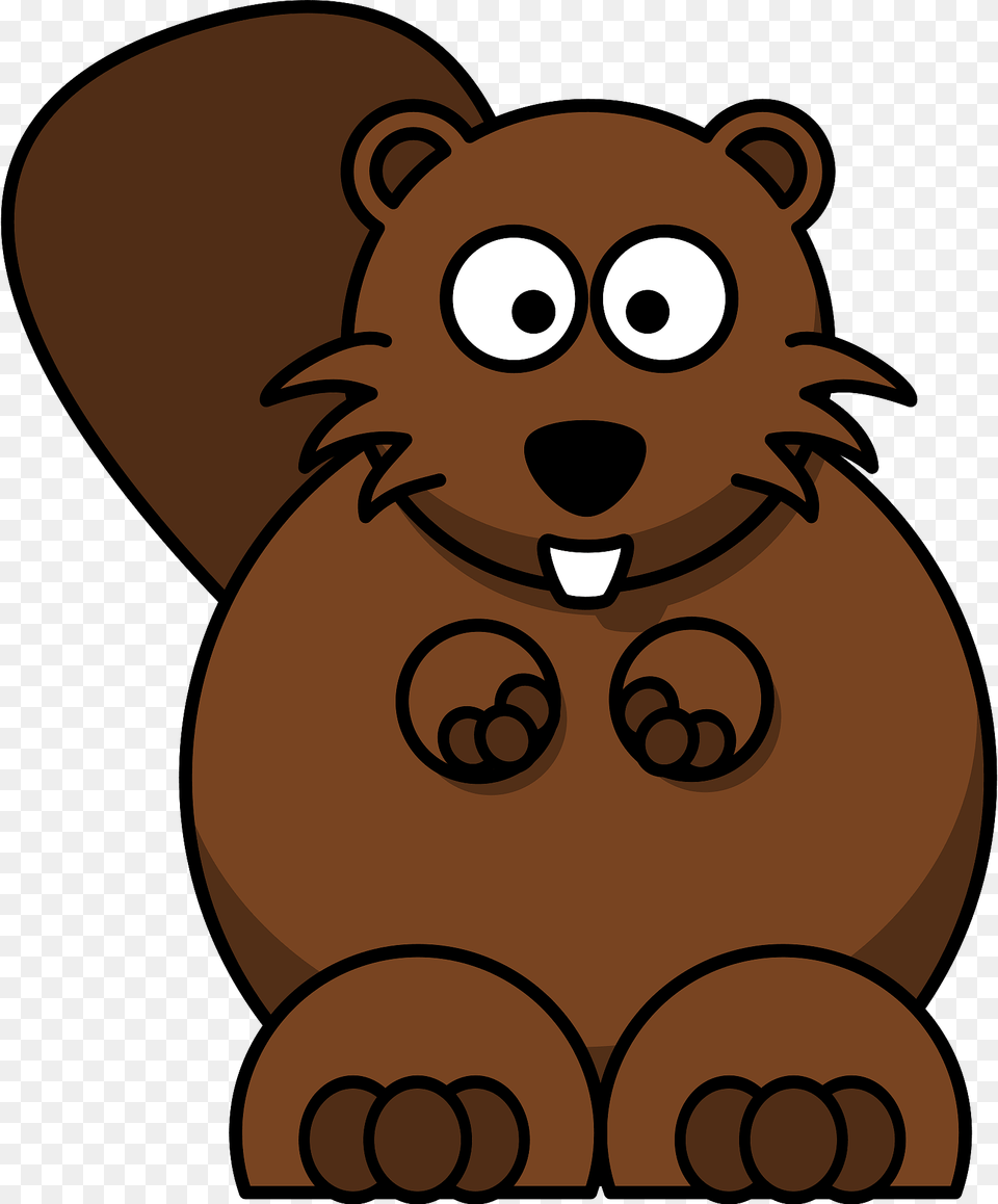 Beaver With Big Eyes Clipart, Animal, Mammal, Wildlife, Bear Free Transparent Png