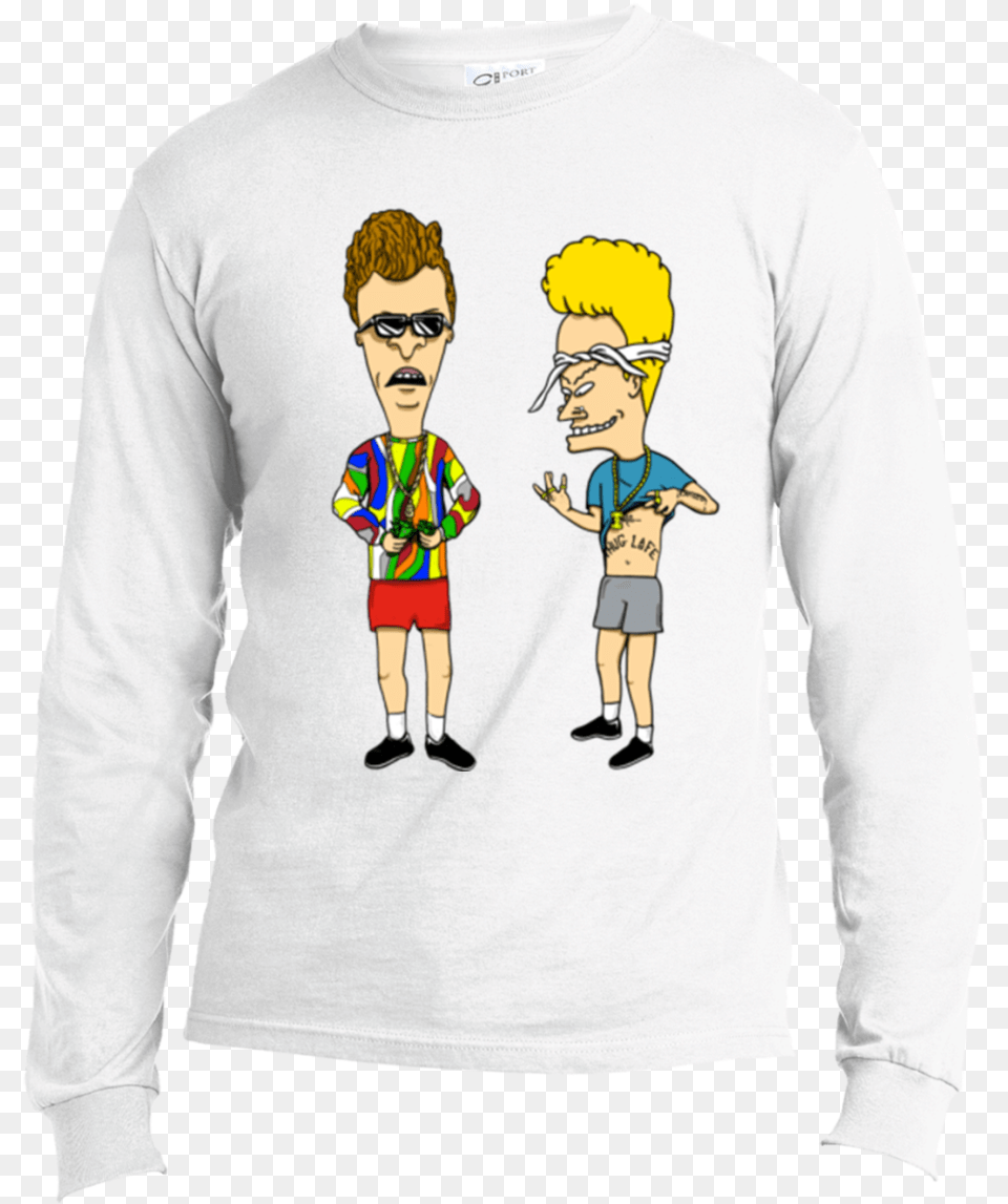 Beavis Amp Butthead Design Rick And Morty Vs Beavis And Butthead, T-shirt, Sleeve, Long Sleeve, Clothing Free Png Download