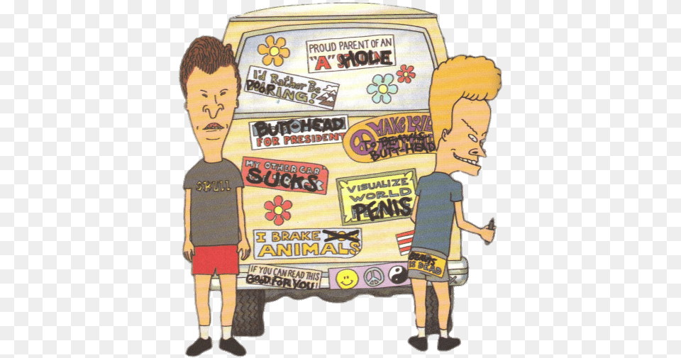 Beavis And Butt Head Writing Profanities Beavis And Butthead Nurse, Boy, Child, Person, Male Free Png Download