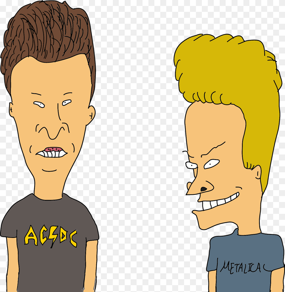 Beavis And Butthead, Clothing, T-shirt, Person, Face Free Png