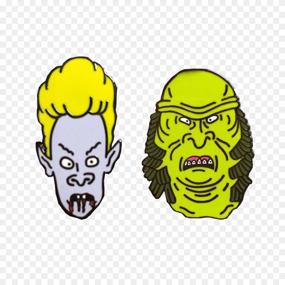 Beavis And Butthead Monster Dudes Pin Set Shittty Stufff, Face, Head, Person, Baby Png