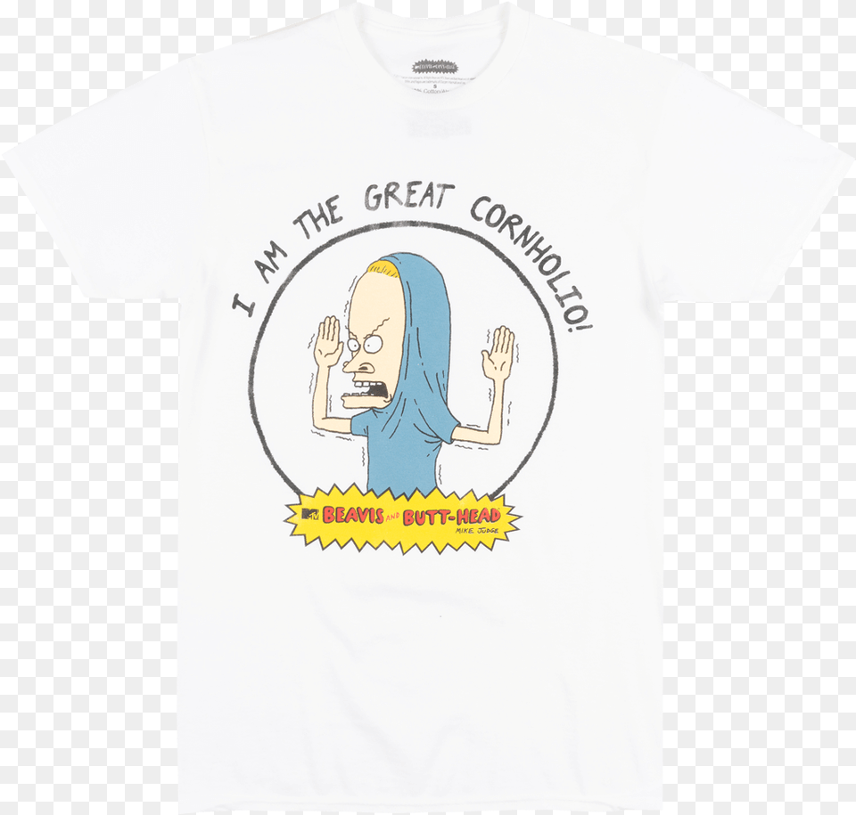 Beavis And Butthead The Great Cornholio T Shirt White Beavis And Butthead Cornholio, Clothing, T-shirt, Baby, Person Png Image