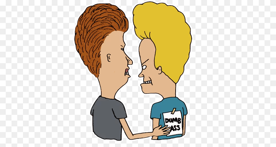 Beavis And Stickers Set For Telegram, Baby, Clothing, Person, T-shirt Free Transparent Png