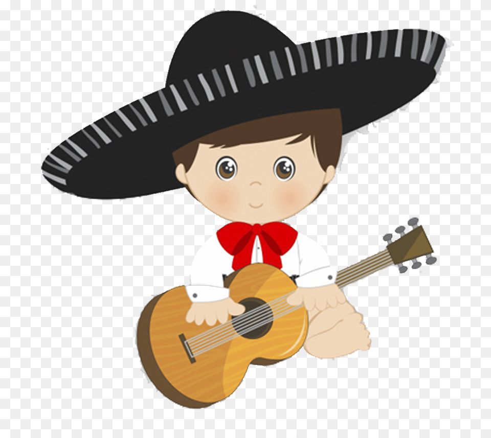 Bebe Mariachi Baby Boy, Clothing, Hat, Guitar, Musical Instrument Png