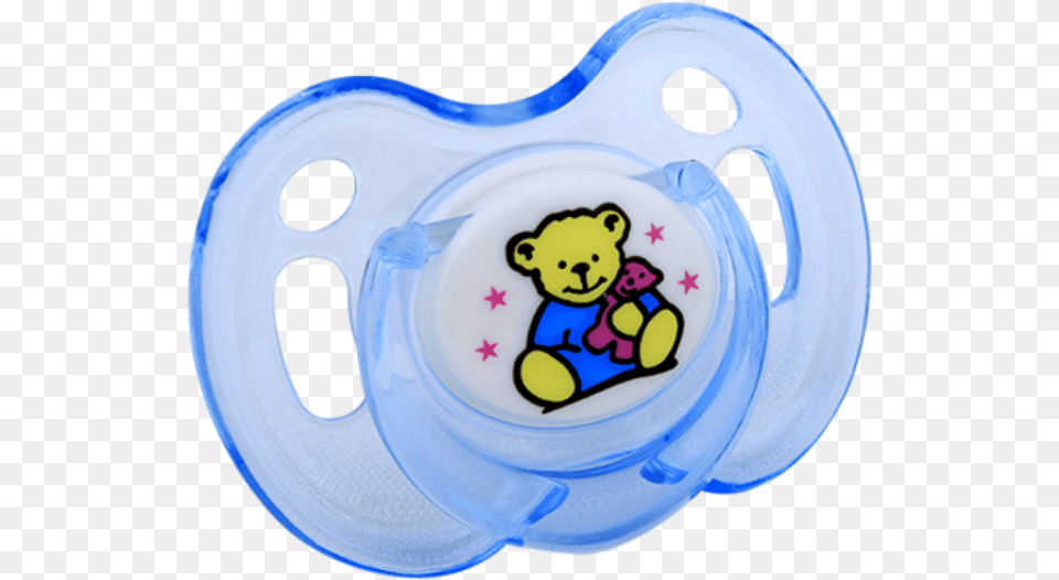 Bebeneo Pacifier Transparent Blue Bear Pacifier Transparent, Plate, Toy, Animal, Mammal Free Png