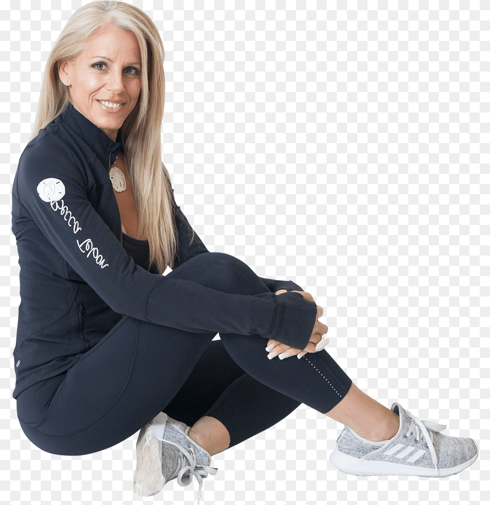 Becca Sitting Down, Clothing, Sneaker, Shoe, Footwear Free Png Download