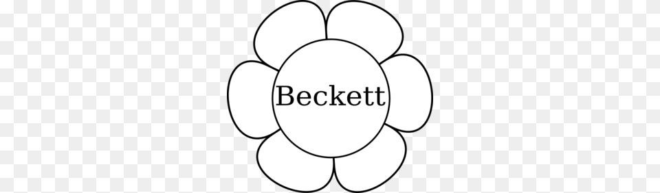 Beckett Window Flower Clip Art, Logo, Stencil Free Png Download