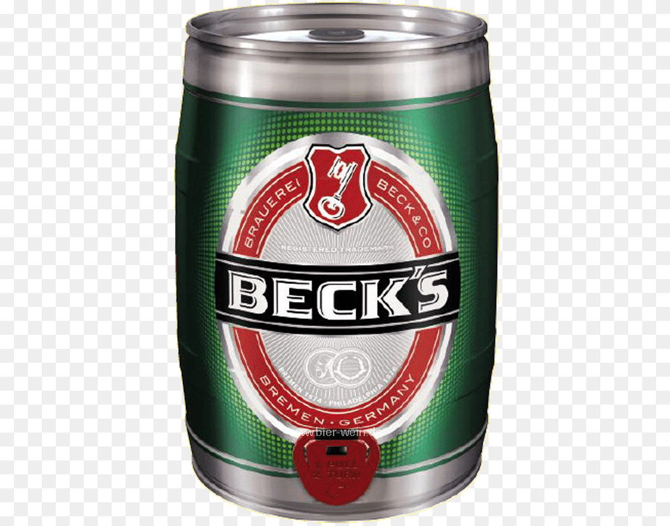 Becks Pils German Beer Keg 5000 Ml 500 Cl Can Guinness, Alcohol, Beverage, Lager, Tin Png Image