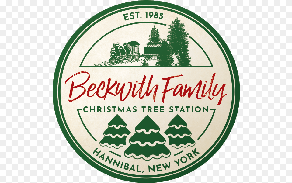 Beckwith Christmas Tree Station In Hannibal New York Label, Logo, Railway, Train, Transportation Free Png Download