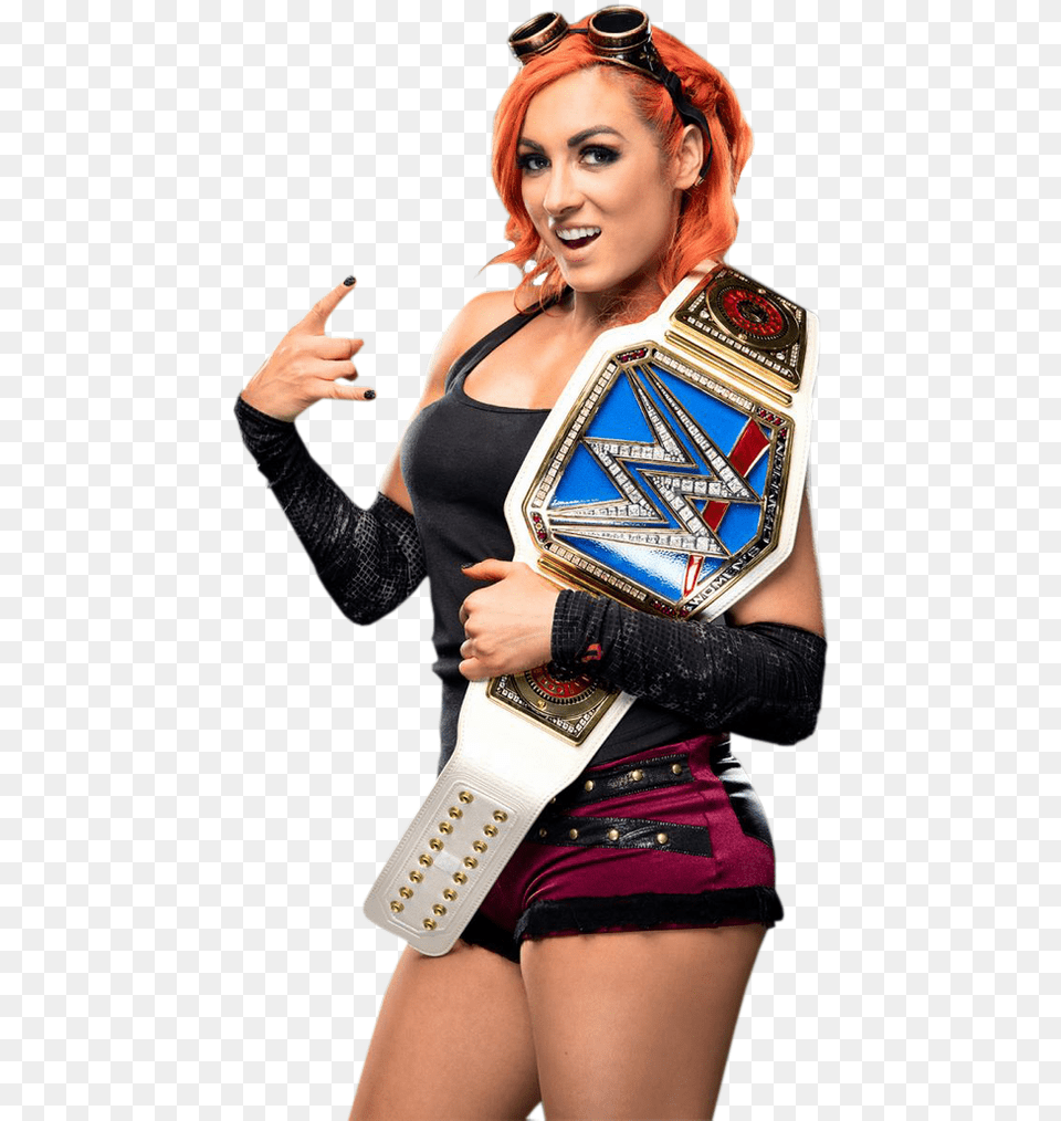 Becky Lynch Smackdown Champion, Woman, Person, Female, Adult Free Png Download