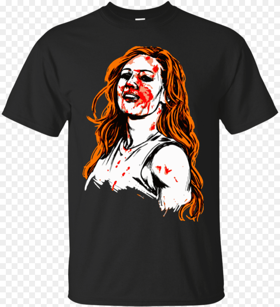 Becky Lynch The Man T Shirt Becky Lynch The Man Shirt, Clothing, T-shirt, Adult, Female Png