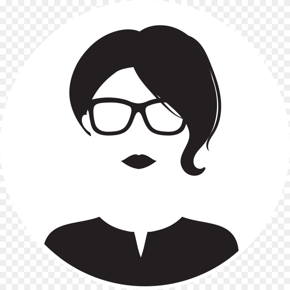 Becky White Circle, Stencil, Accessories, Sunglasses, Person Png Image