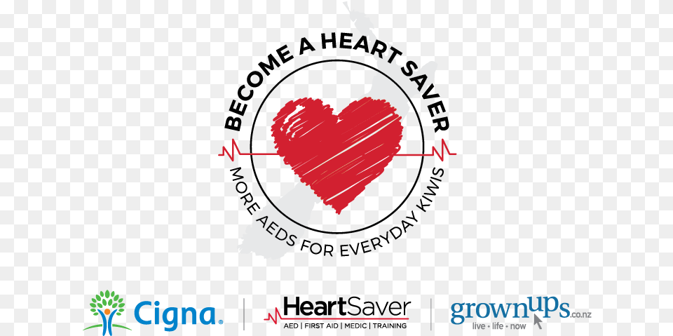 Become A Heart Saver Heartsaver Logo, Brush, Device, Tool, Person Free Png Download