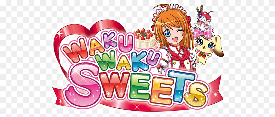 Become A Master Pastry Chef In Waku Waku Sweets Cartoon, Book, Comics, Sticker, Publication Free Transparent Png