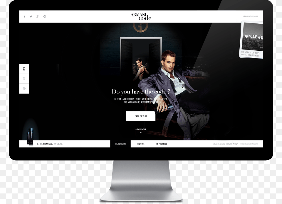 Become A Seduction Expert With Chris Pine To Join The Led Backlit Lcd Display, Screen, Computer Hardware, Electronics, Monitor Free Transparent Png