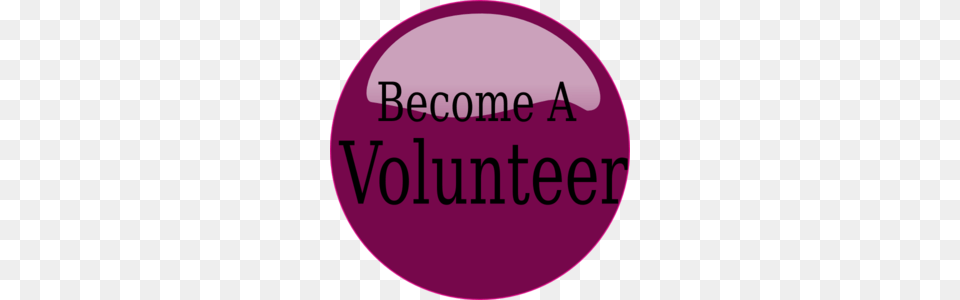 Become A Volunteer Purple Clip Art, Logo, Disk, Badge, Symbol Png Image