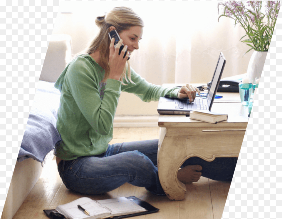 Become A Work From Home Remote Professional With 7 Telecommuting, Laptop, Sitting, Computer, Electronics Free Png Download