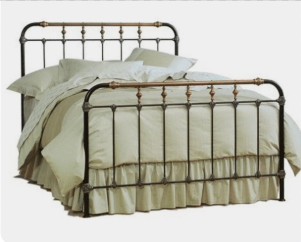 Bed Aesthetic Queen Size Antique Iron Beds, Crib, Furniture, Infant Bed Free Transparent Png