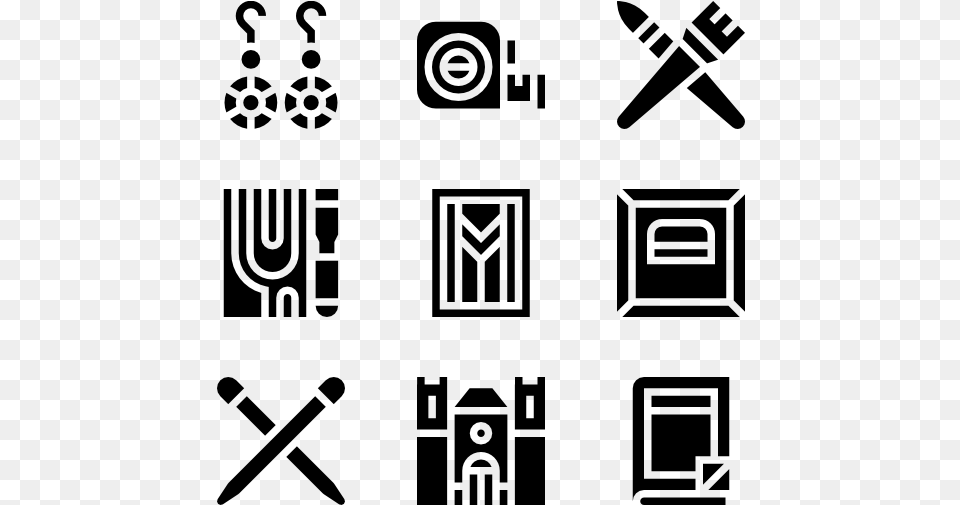 Bed And Breakfast Icons, Gray Free Png