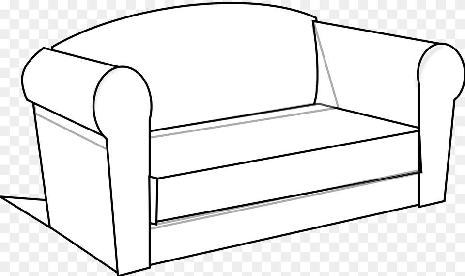 Bed Black And White Couch Clipart Black And White Free Images, Furniture, Chair, Crib, Infant Bed Png