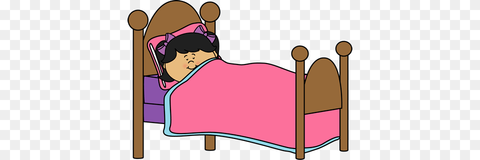 Bed Clipart, Furniture, Person, Sleeping, Baby Free Png Download