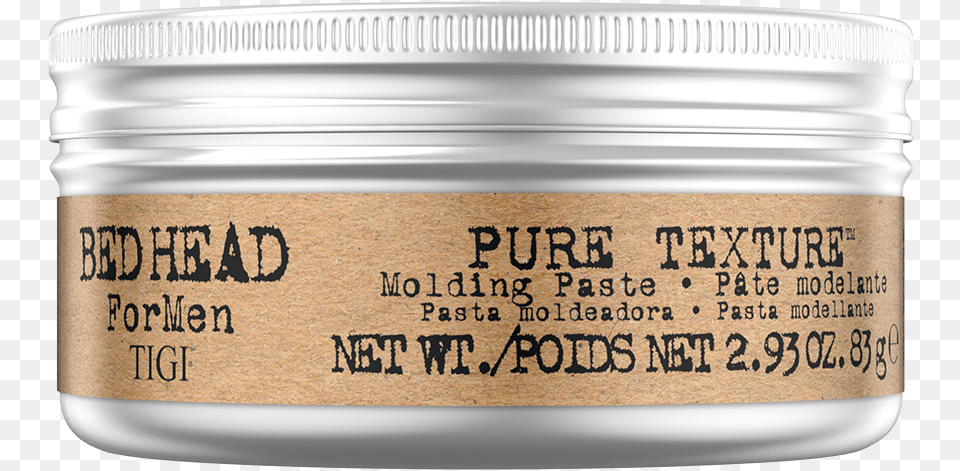 Bed Head For Men Pure Texture Molding Paste, Jar, Face, Person, Text Png