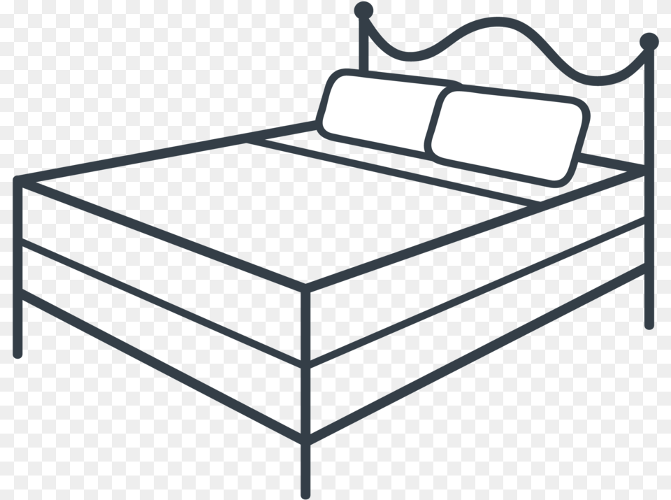 Bed Icon 01 Coloring Book, Furniture Png