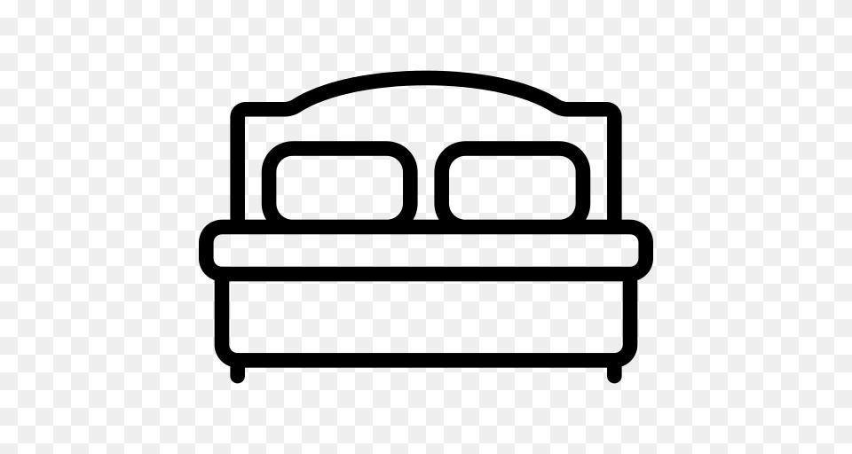 Bed Icon, Gray Png Image